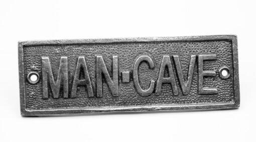 Cast Iron Man Cave Sign 6" by 2"